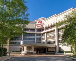 entrance to crown plaza