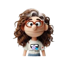 muppet picture of lauren enders fgonzales wearing glasses and wearing a shirt saying engaging slp