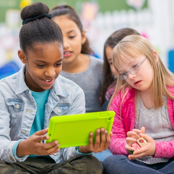 students using an aac device